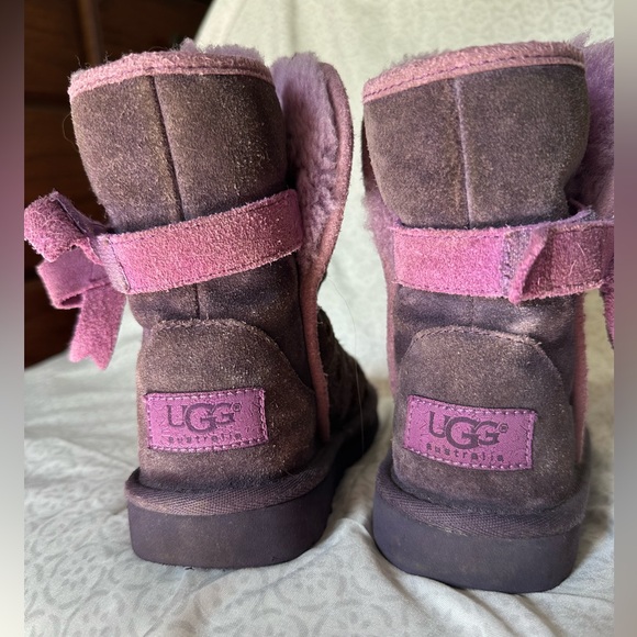 UGG Boots With Suede Bows And Hearts | Color: Lavender and purple| Size: 11 - Picture 7 of 7